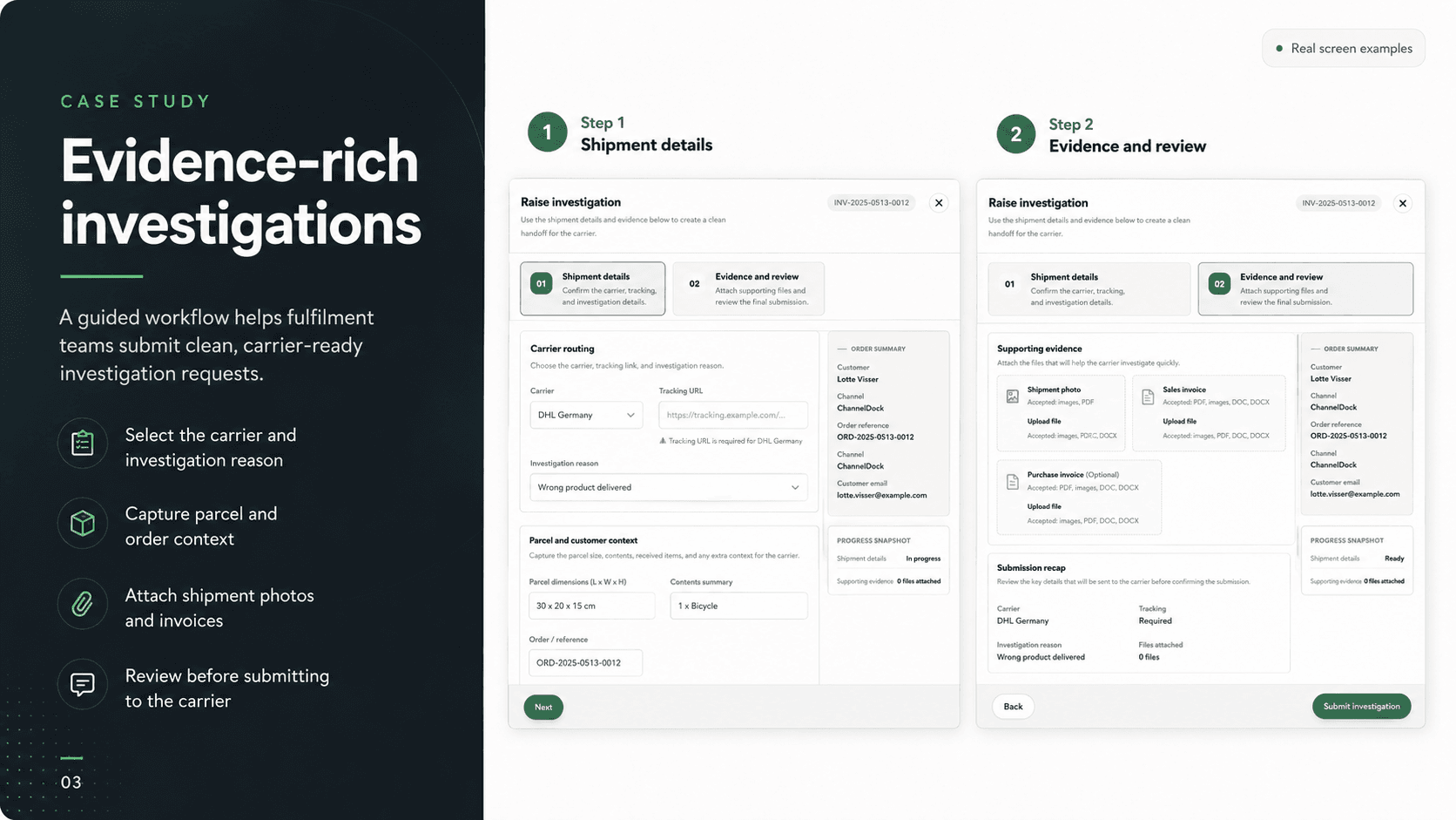 3PL Automation SaaS | Investigation & Seller Operations screenshot 3