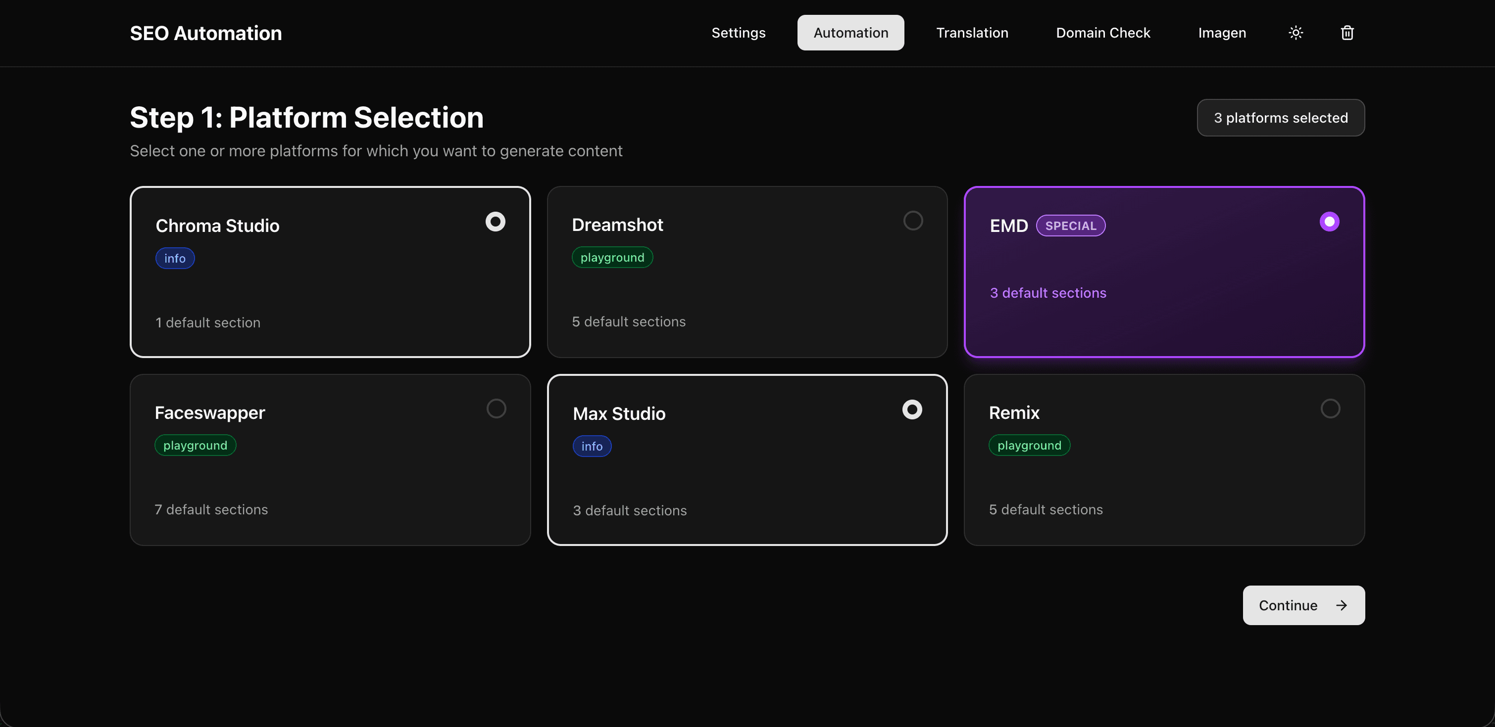 Content Engine screenshot 1