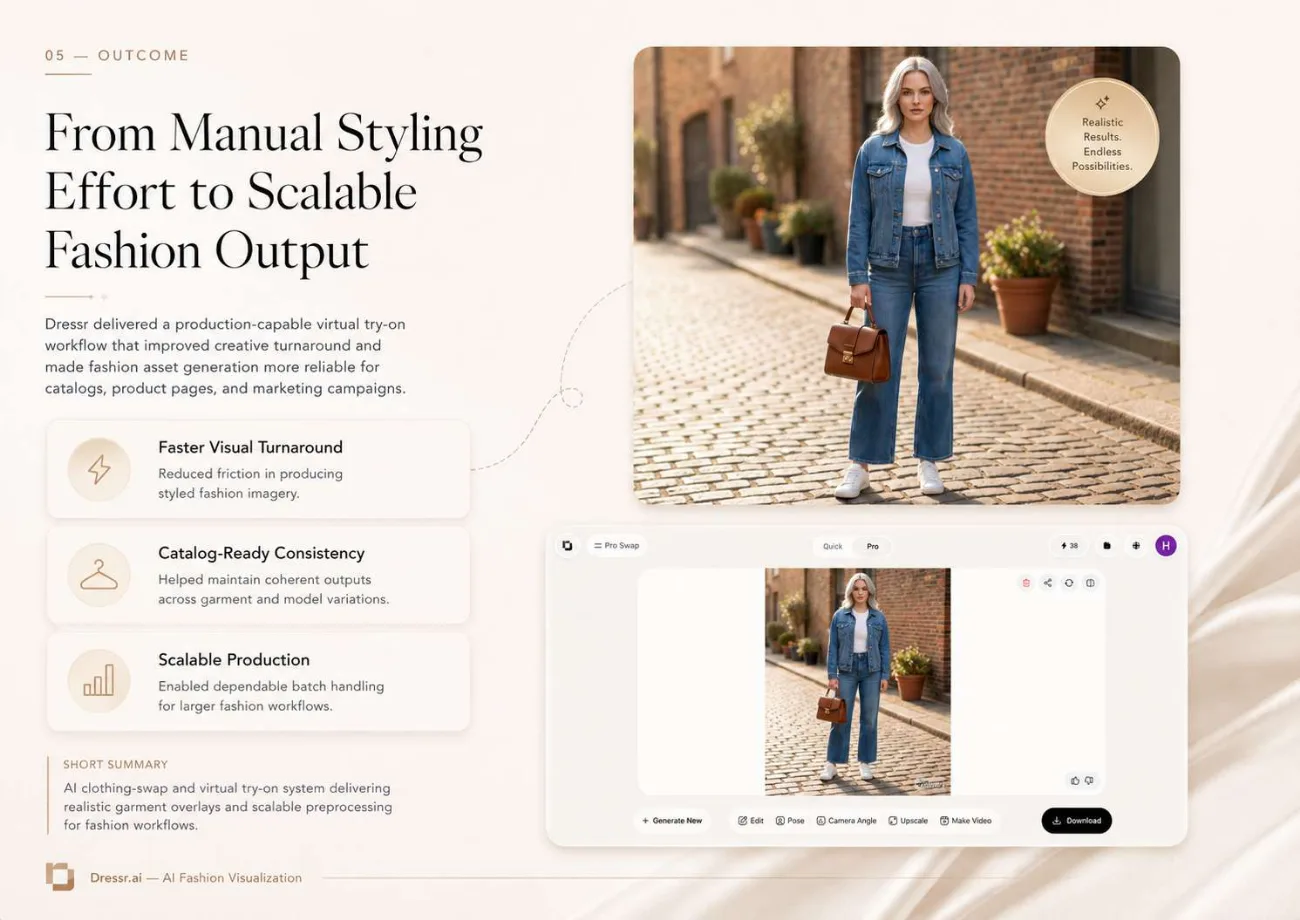 Dressr | AI Virtual Try-On Platform: Outcome